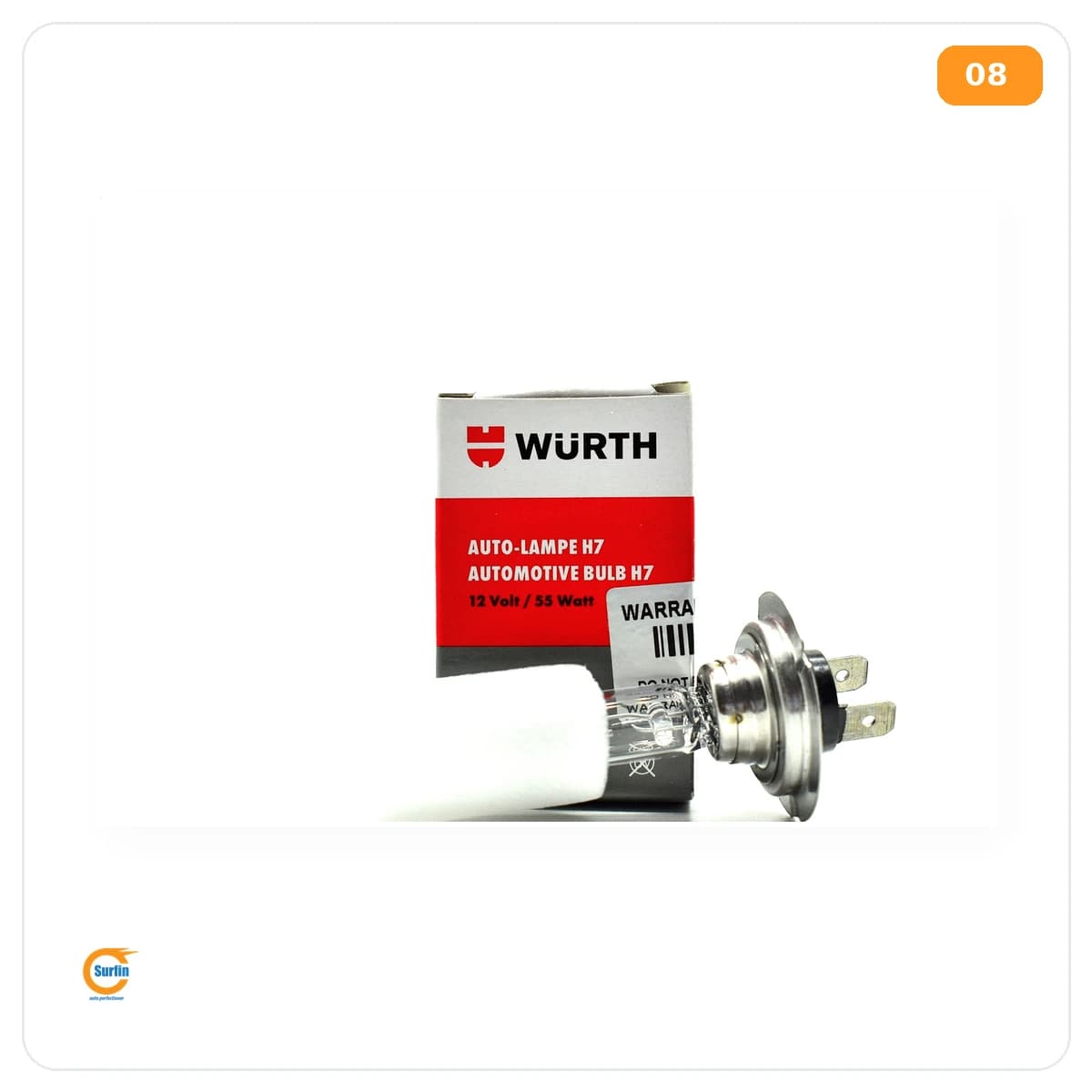 Würth Auto-Lampe H7 12V 55W otomotiv ampulü