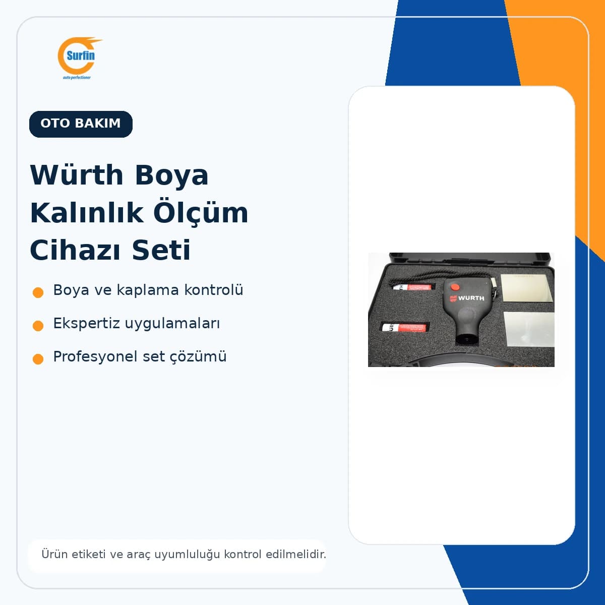 Würth boya ölçüm cihazı set ürün görseli