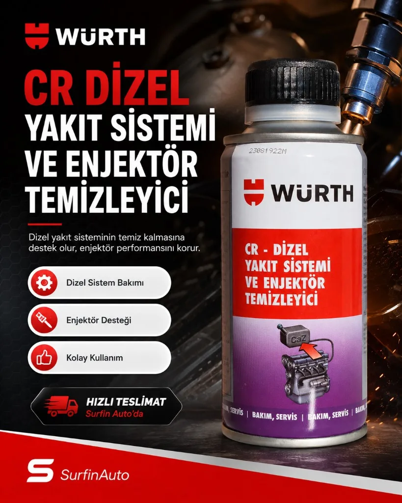 Würth CR dizel yakıt sistemi ve enjektör temizleyici 300 ml
