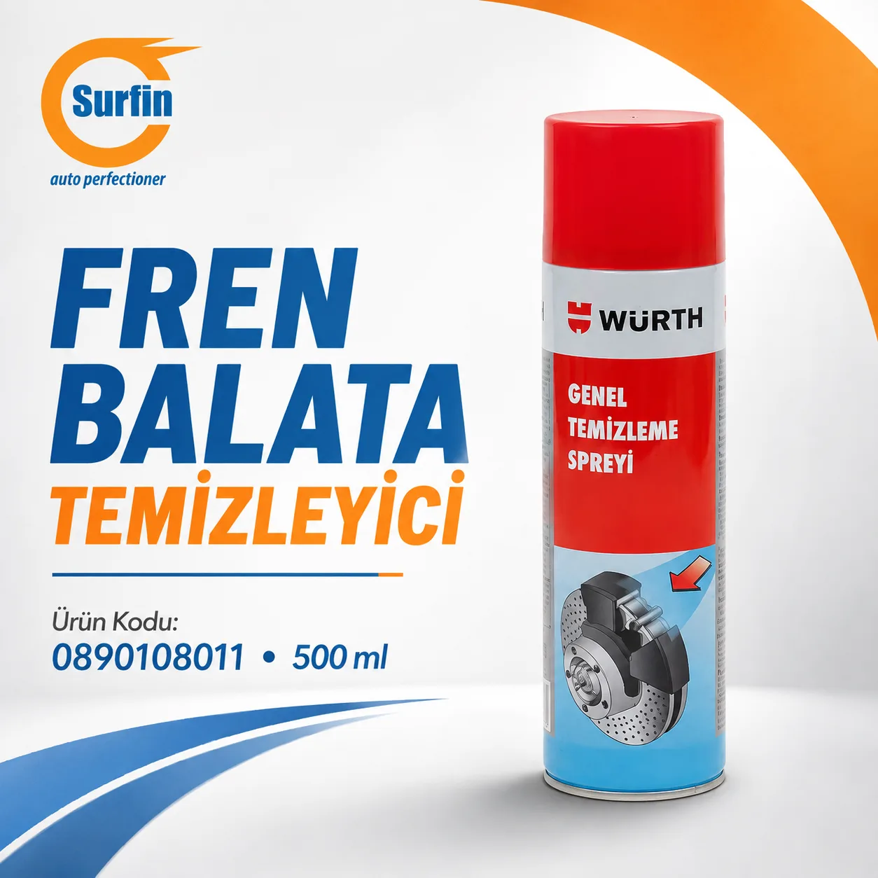 Würth Fren Balata Temizleyici 500 ml ürün görseli