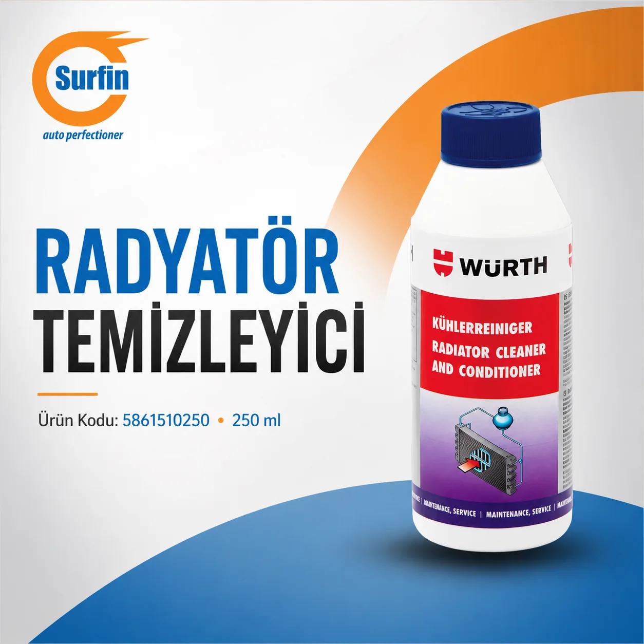 Würth Radyatör Temizleyici 250 ml ürün görseli