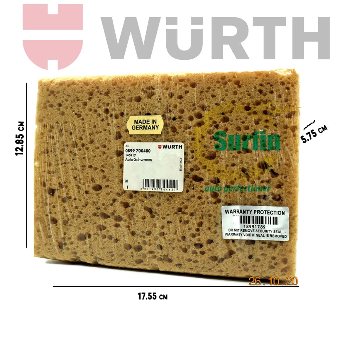 Würth endüstriyel temizlik süngeri